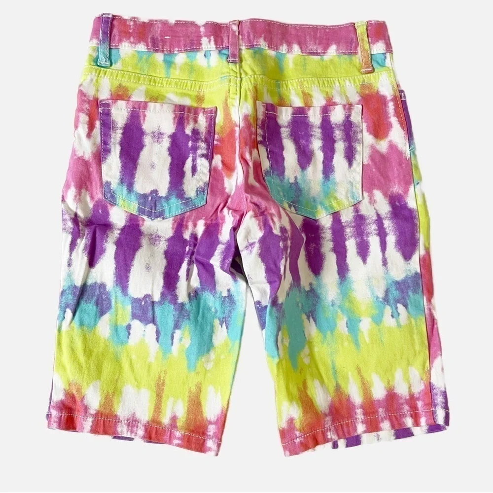 THE CHILDREN’S PLACE Girls Print Denim Skimmer Shorts - In The Pink - Size 6X/7
